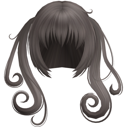 deviluke swirly ash brown anime pigtails Roblox item