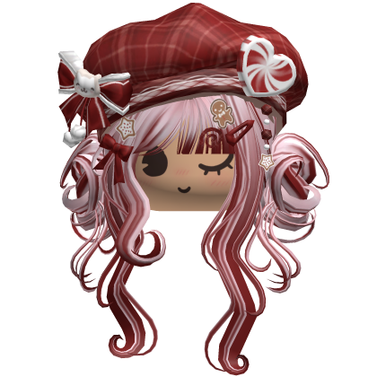 ♡ Christmas Swirly Wispy Buns (Pink & Red)