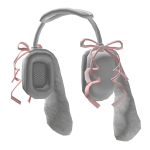 🍀Cute Ruffle Bunny Headset