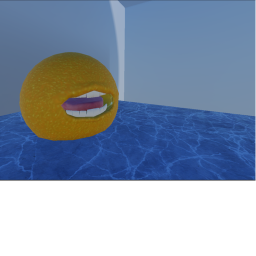an orange