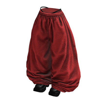 Fade Balloon Sweatpants (Red Black)