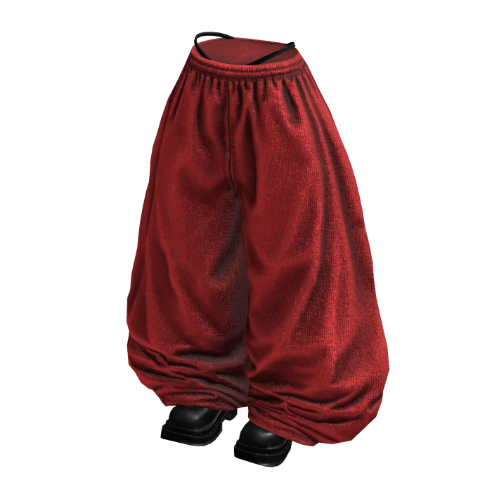 Fade Balloon Sweatpants (Red Black)