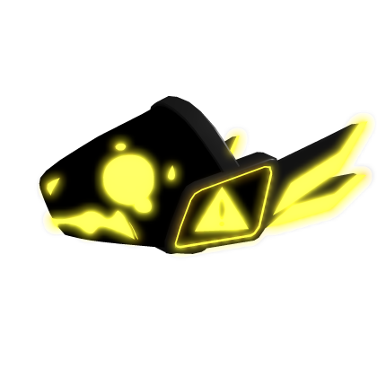 Emissive Protogen Visor | Yellow/Black Roblox item