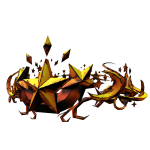 Orange Comic Star Crown