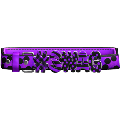 Purple Polkadot " Swag " Y2K Belt