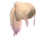 Blonde Ponytail with Pink Ombre