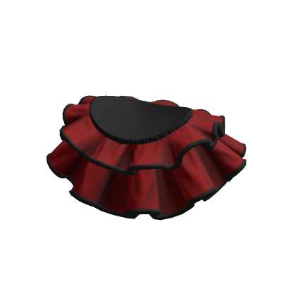 Skirt Red Fur Layered Ruffle Mini Short Chic Y2K thumbnail