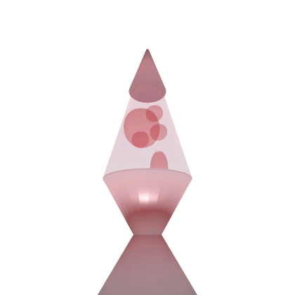 Red Glowing Lava Lamp