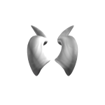 White Pluto Horns