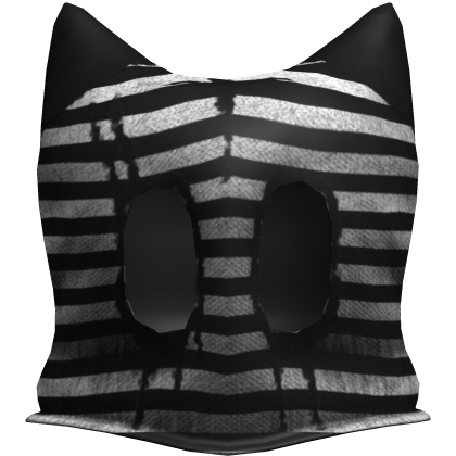 horror striped cross mask Roblox item
