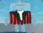 The red suit man