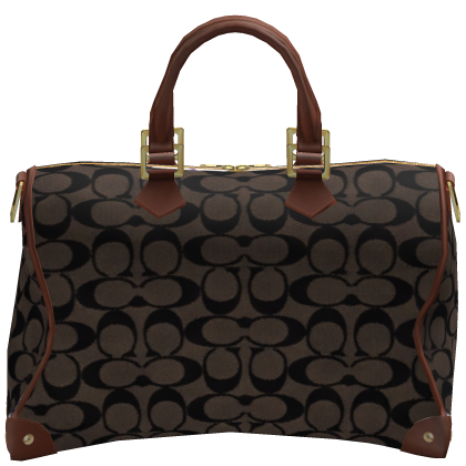 Luxury Designer Duffel Purse Bag (on Head)