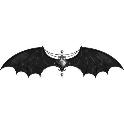 Halloween Gemstone Bat Wings (Black)