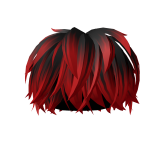 [FREE] Black Red Fluffy Messy Boy Hair