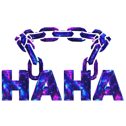 Galaxy Cartoony Haha Chain Roblox item