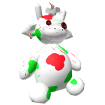 Splashy Blank Cow