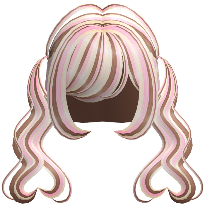 . ‿♡ pretty neapolitan heart pigtail hair ⊹ . ୨୧