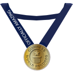GUINNESS WORLD RECORDS™ gold medal