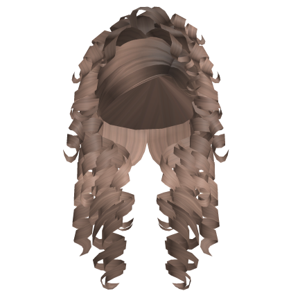 Curly High Ponytail (Milktea Brown) Roblox item