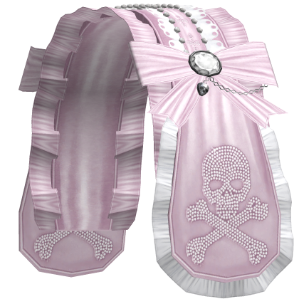 pastel pink gothic ruffled bunny headdress