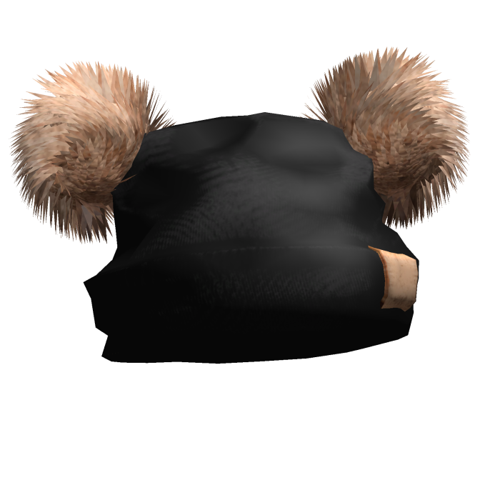 Y2K Double Fur Pom Beanie (Black)