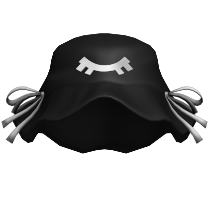 merry nightmare's black & white ribbon hat