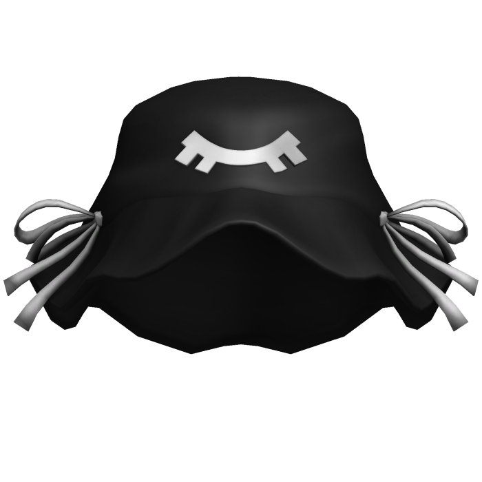 merry nightmare's black & white ribbon hat