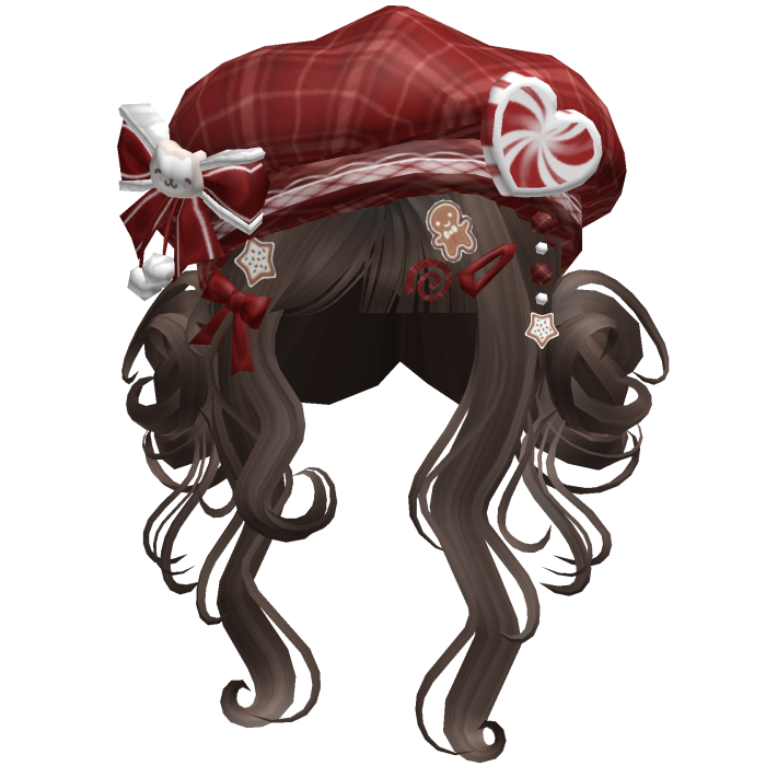 ♡ Christmas Swirly Wispy Buns (Brown)