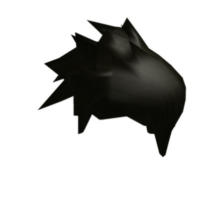 Black hair Roblox decal