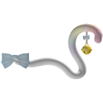 cute rainbow kitty maid tail!!!