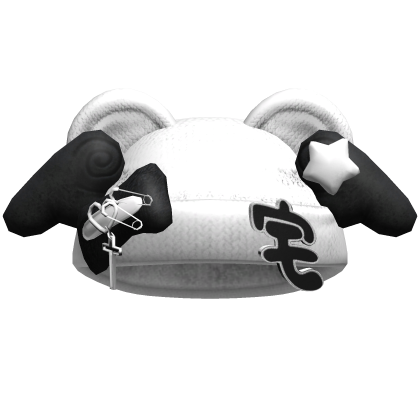 White Cozy Puppy Ears Wings Beanie Roblox item