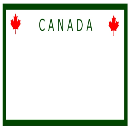 CANADA federal liscence plate