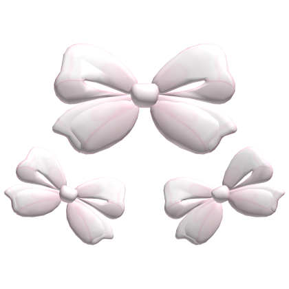 ღ ˚ .︵ pink skton bow addon ɞ·