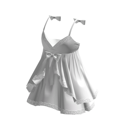 Valentines Baby Doll Dress White