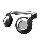 ✅ Silver headphones