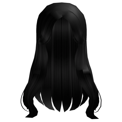 Long Voluminous Hair Black Roblox item
