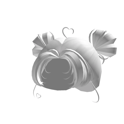 Y2K White Heart Buns Roblox item