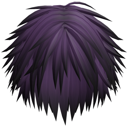 Messy Spiky Emo Boy Hair (Purple)