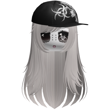 Moe Scene Ash Blonde Wispy Hair /w Emo Cap