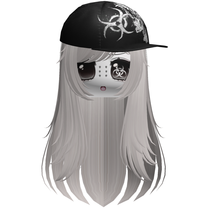 Moe Scene Ash Blonde Wispy Hair /w Emo Cap