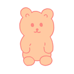 you finish peach gummy bear :D