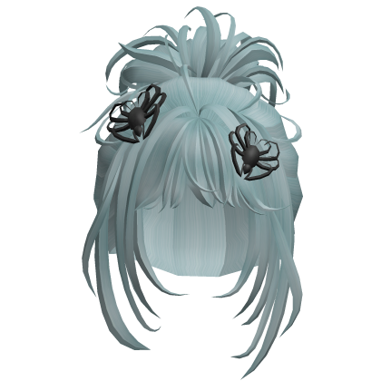 Butterfly Clip Bun Hair - Ice Blue