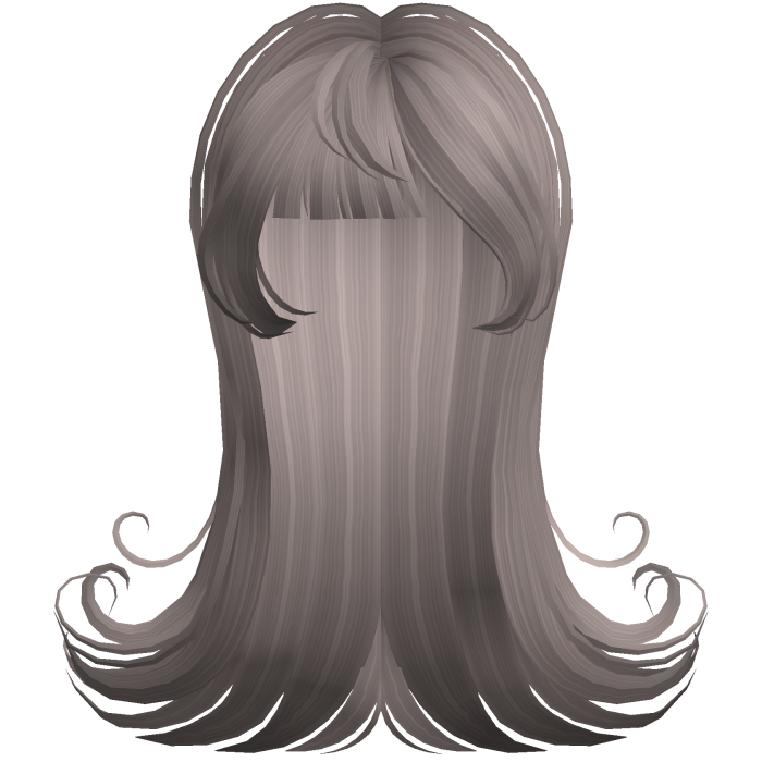 Ash Blonde Straight Swirled Hair