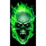 Green flames army