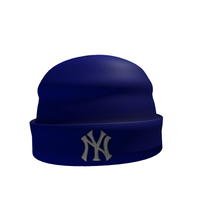 Blue NY Yankee Beanie Roblox item