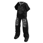 🍀Baggy Jeans Outfit (Grunge Black)