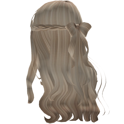 Blonde Braid Bow Half Up Hair  Roblox item
