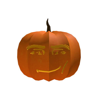 Pumpkin Carved Man Face Meme Roblox item