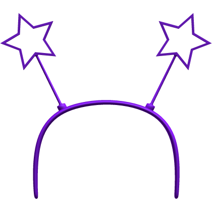 purple star headband