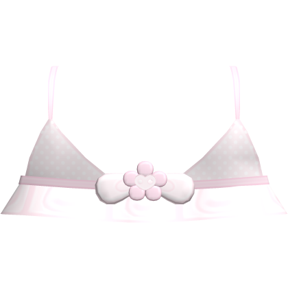 ♡ : Cute Pink Bow Flower Top Roblox item